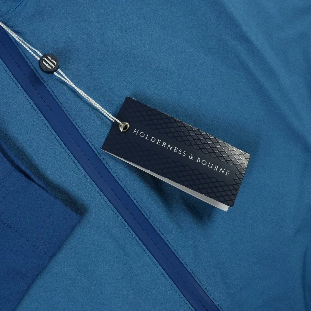 Holderness & Bourne Men's The Hyde Performance Jacket Blue‎ Tailored Fit XL